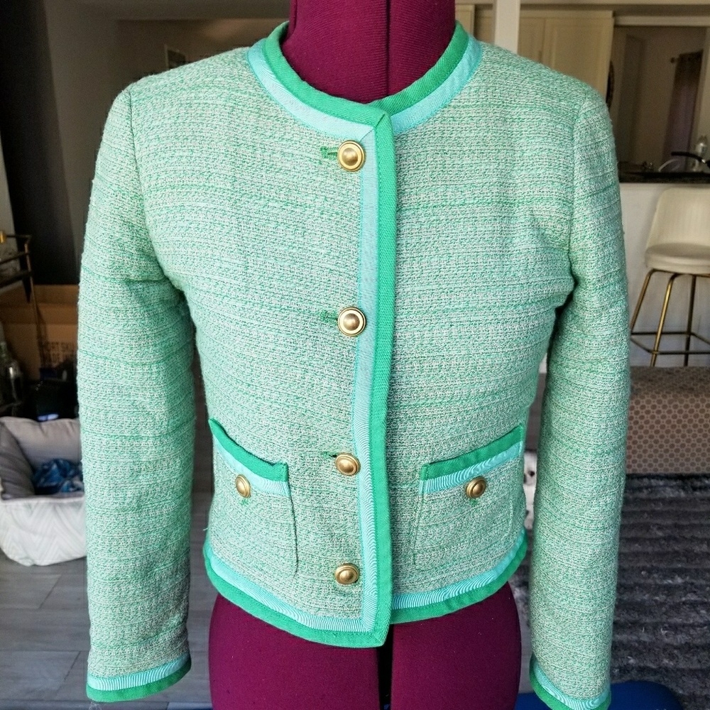 J crew jacket in green